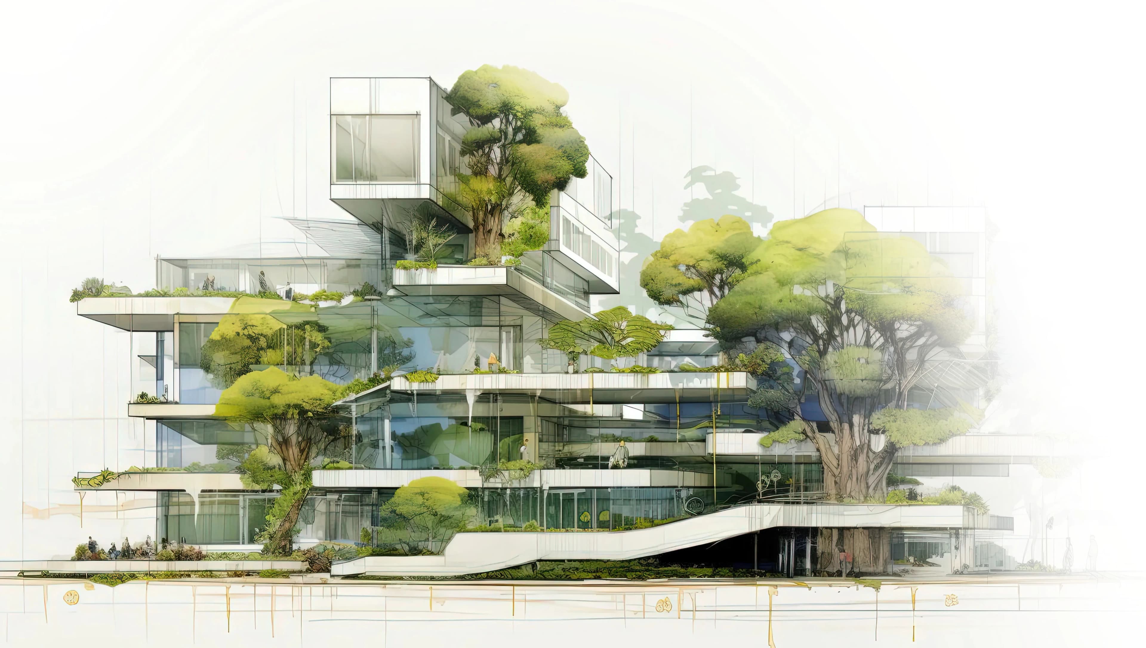 Modern Glass Facade